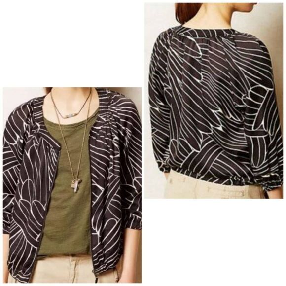 Anthropologie Hei Hei Aroha Bomber Jacket size Medium - Picture 1 of 8